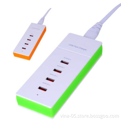 4-port USB desktop charger